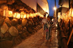 行灯,宗祇水神祭,石畳