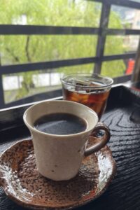 宗祇庵のコーヒー。店内で提供されるコーヒー