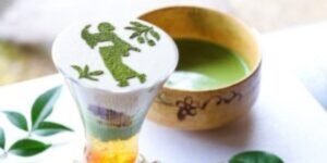 岐阜県郡上八幡の古民家カフェ宗祇庵の抹茶パフェ