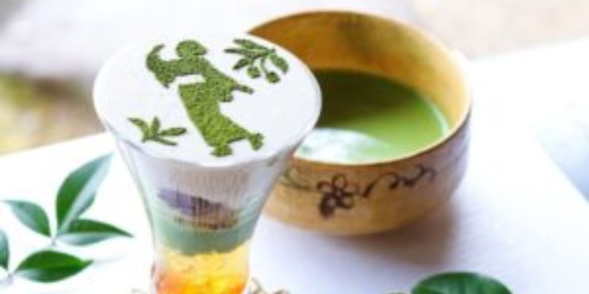 岐阜県郡上八幡の古民家カフェ宗祇庵の抹茶パフェ